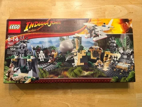 LEGO INDIANA JONES TEMPLE ESCAPE 7623 - NEW, UNOPENED SEALED BNIB RETIRED