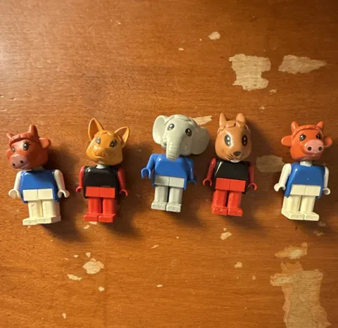 1980s LEGO Fabuland Animal Minifigure Lot. No Damage Excellent Condition