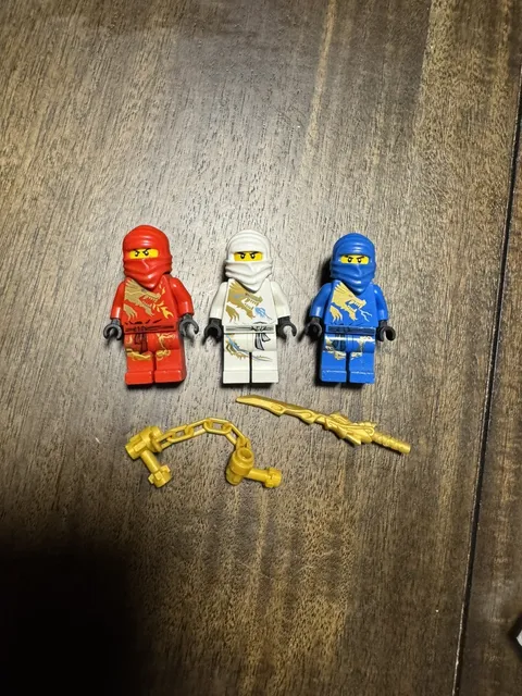 3 LEGO Ninjago DX Minifigures Jay Kai & Zane Authentic