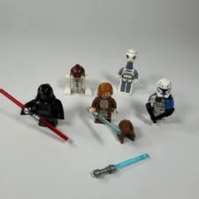 LEGO Star Wars Minifigure Lot Darth Maul Obi-Wan Taun We R4-P17 Clone