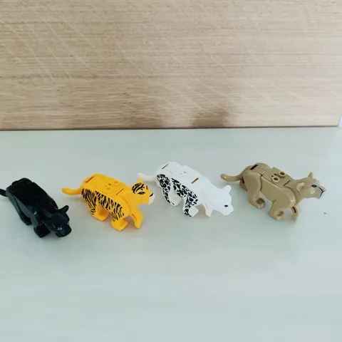 NEW LEGO Puma Leopard And Tiger Lot Of 4 - Wildlife  Animal (Read Description)