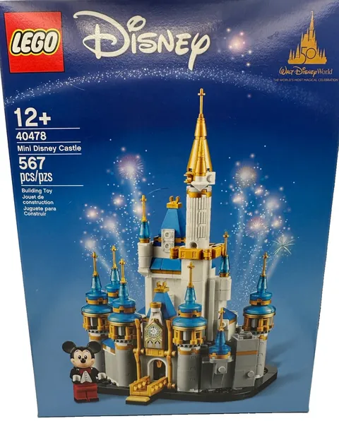 LEGO Disney Mini Disney Castle 40478 Walt Disney World 50th 567pcs 12+ NIB new