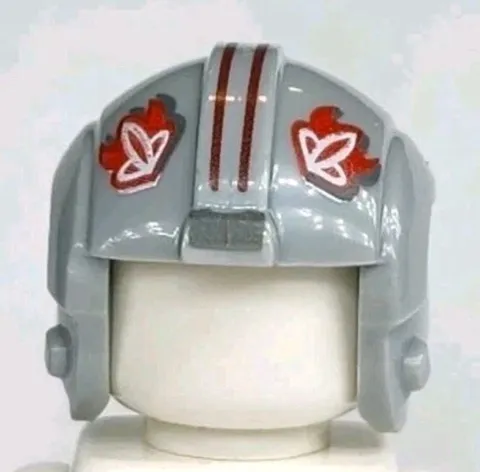 NEW LEGO® Light Bluish Gray Minifigure Helmet T-16 Skyhopper Pilot Pattern 