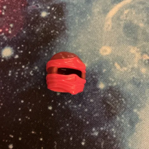 Lego Dark Red Ninjago Head, Wrap, Helmet Minifigures