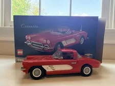 Lego Icons Corvette (10321) Retired! With Box & Manuals READ!