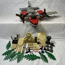 Vintage Lego Adventurers Lot Island Hopper 5935 INCOMPLETE Desert Pieces & Parts