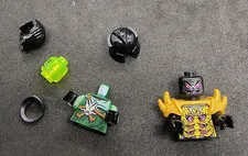 LEGO Ninjago 2014 Rebooted Overlord 70728 & Morro 70743 70738 Ghost Torso & Head