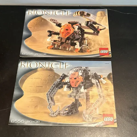 2X LEGO Bionicle Boxor 8556 Instructions/Manual Only