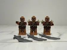 LEGO The Hobbit Gundabad Orc Minifigure Lot 3 MINT Figures Shoulder Armor Swords
