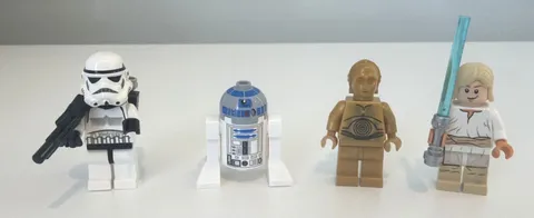 LEGO Star Wars 8092 Landspeeder Minifigure Lot of 4 Luke C-3PO R2-D2 Sandtrooper