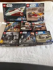 new, sealed LEGO Star Wars lot, featuring popular characters and vehicles