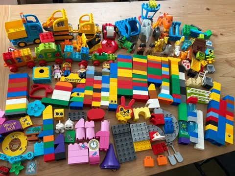 Lego Duplo Figure Jurassic World Disney CONSTRUCTION Train Piece LOT