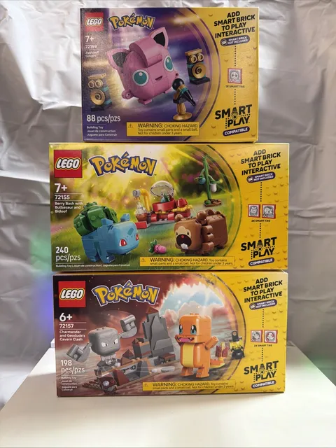 LEGO Pokemon Lot Of 3 Smart Play Sets New In Hand Ships Immediately