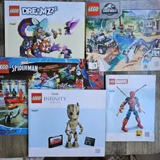 Lego Instruction Manuals Lot Of 6  76175, 71481, 76217, 76298, 75935 Spiderman 