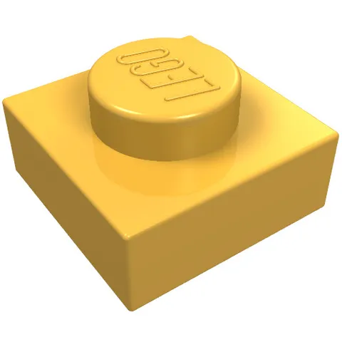 10x LEGO® Part 3024 - Plate 1 x 1