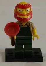 Lego Minifigure The Simpsons Series 2 Groundskeeper Willie Collectible (71009)