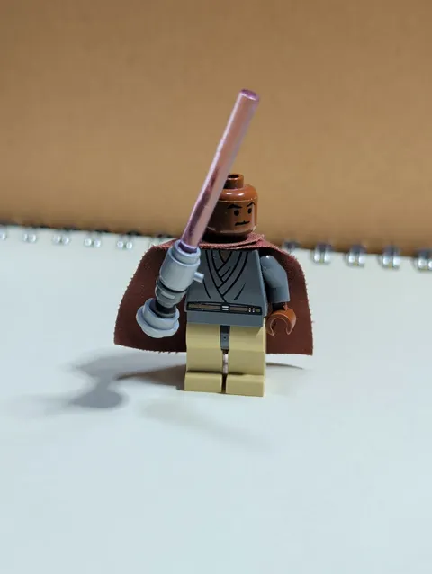 Star Wars sw0133 Mace Windu minifigure light-up purple lightsaber blade Working