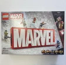 Lego Marvel – Marvel Logo – 76313 – New in Box – 5 Minifigures