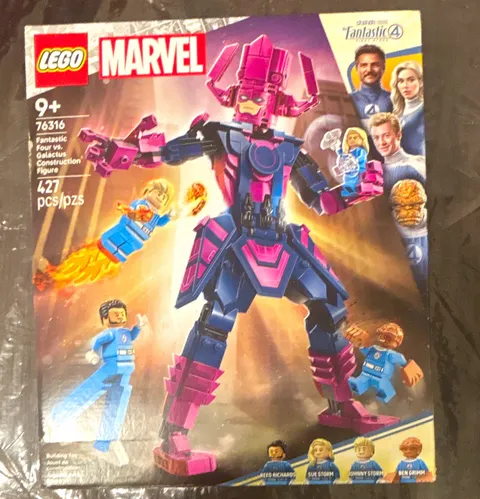 LEGO Marvel Fantastic Four vs Galactus Construction 76316 427pcs 9+ Empty Box