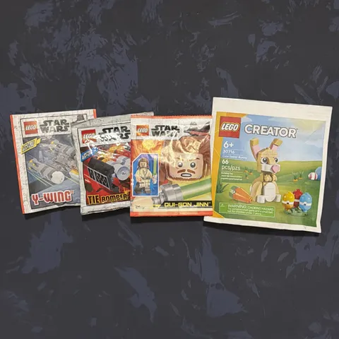 LEGO STAR WARS Poly Bag Lot of 4, NEW Sealed. Retired.