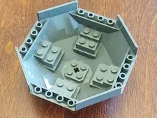 Lego pce 2618 Cockpit 10x10x4 Octagonal set 7181 GRIS FONCÉ 2000 USAnoCUSTOM fee