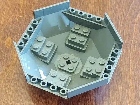 Lego pce 2618 Cockpit 10x10x4 Octagonal set 7181 GRIS FONCÉ 2000 USAnoCUSTOM fee