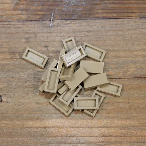 LEGO Dark Tan Tile 1 x 2 Part No. 3069 Qty 20