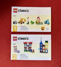 LEGO Classic 10698 Creative Building Illustrated Manual Booklets (2)
