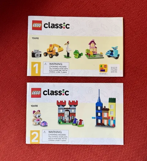 LEGO Classic 10698 Creative Building Illustrated Manual Booklets (2)