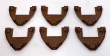 LEGO Part 47404 Reddish Brown Boat Bow Brick 10 x 12 x 1 Open Lot of 6