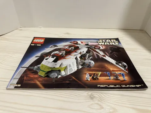 LEGO Star Wars 7163 Republic Gunship Instruction Manual Book Only 2002