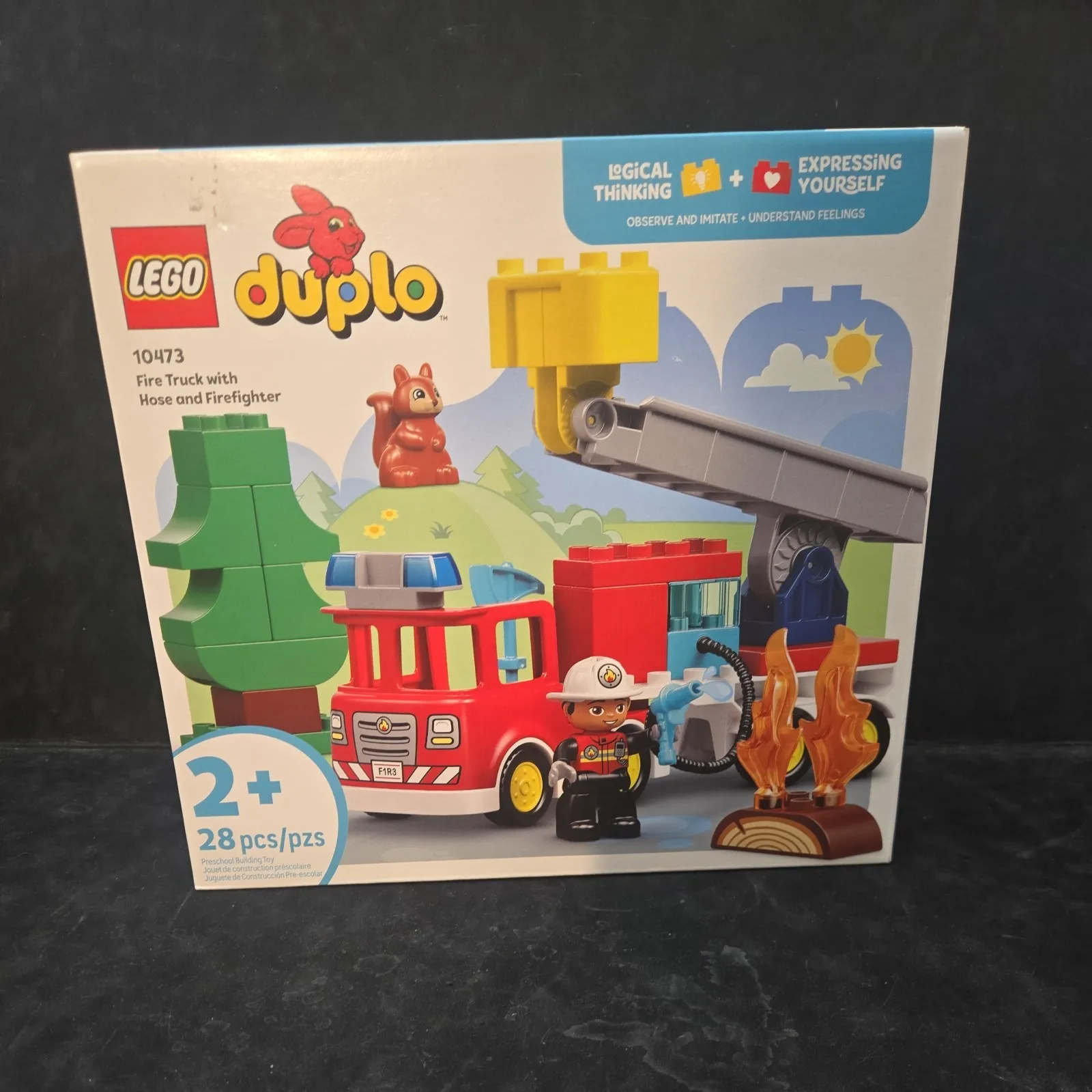 Lego Duplo Fire Truck With Hose & Firefighter (10473)