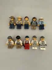 Lego Cops Robbers Police Crooks City Town Minifigures lot