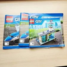 LEGO 60104 City 2, 3, 4 MANUALS ONLY Booklets - #1 Missing