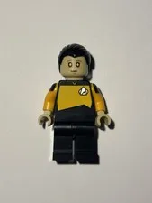 Lt. Commander Data and Spot Minifigure (LEGO, Star Trek)