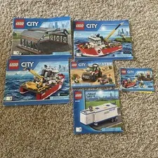 Used-Lego City Instruction Manuals Only Lot- Have Imperfections