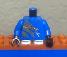 Lego Ninjago DX Jay Minifigure 2521 2519 Lightning Dragon Battle Torso Only