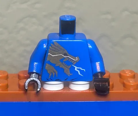 Lego Ninjago DX Jay Minifigure 2521 2519 Lightning Dragon Battle Torso Only
