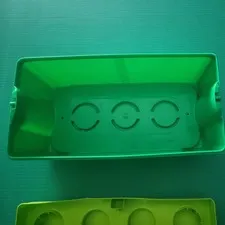 LEGO Green 2 tone Storage Toy Box Rectangular Classic 8 stud *Empty* 