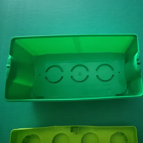 LEGO Green 2 tone Storage Toy Box Rectangular Classic 8 stud *Empty* 
