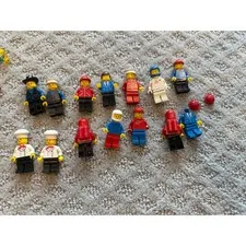Vintage LEGO Minifigures Lot 13 Figures Classic Space Town Chef Cowboy Astronaut