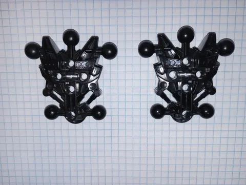 2 Bionicle Lego 60894 Black Torso Matoran Av-Matoran Type 1 retired genuine Lego