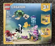 LEGO Creator 3-in-1 Sea Animals  Building Toy Set – 421 Pieces – New & Sealed