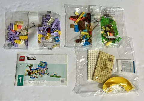 LEGO Friends 41727 Sealed Bags 3 & 6 and Instruction Booklet w/ Base, Slide Bag