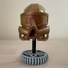 LEGO BIONICLE Kaukau Kanohi Mask - Gold - 32571 - Mask Has Scuff Marks On Inside