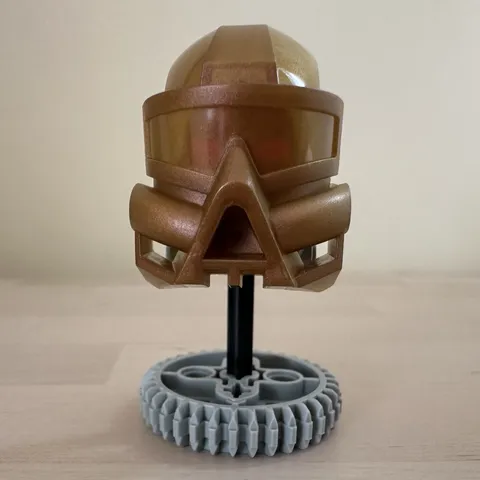 LEGO BIONICLE Kaukau Kanohi Mask - Gold - 32571 - Mask Has Scuff Marks On Inside