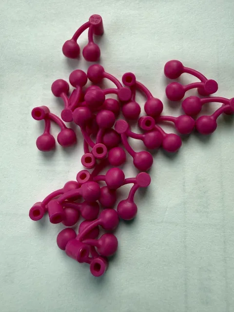 LEGO -NEW-22667-MAGENTA-CHERRY PAIR -15 PIECES