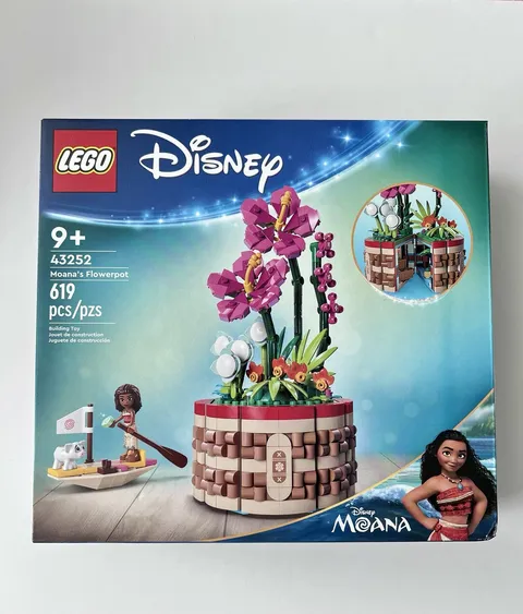 Lego 43252 Disney Moana’s Flowerpot Retired New And Factory Sealed