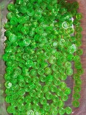 Lego Qty 184 - Trans-Bright Green - 4073 Plate, Round 1 x 1 - NEW