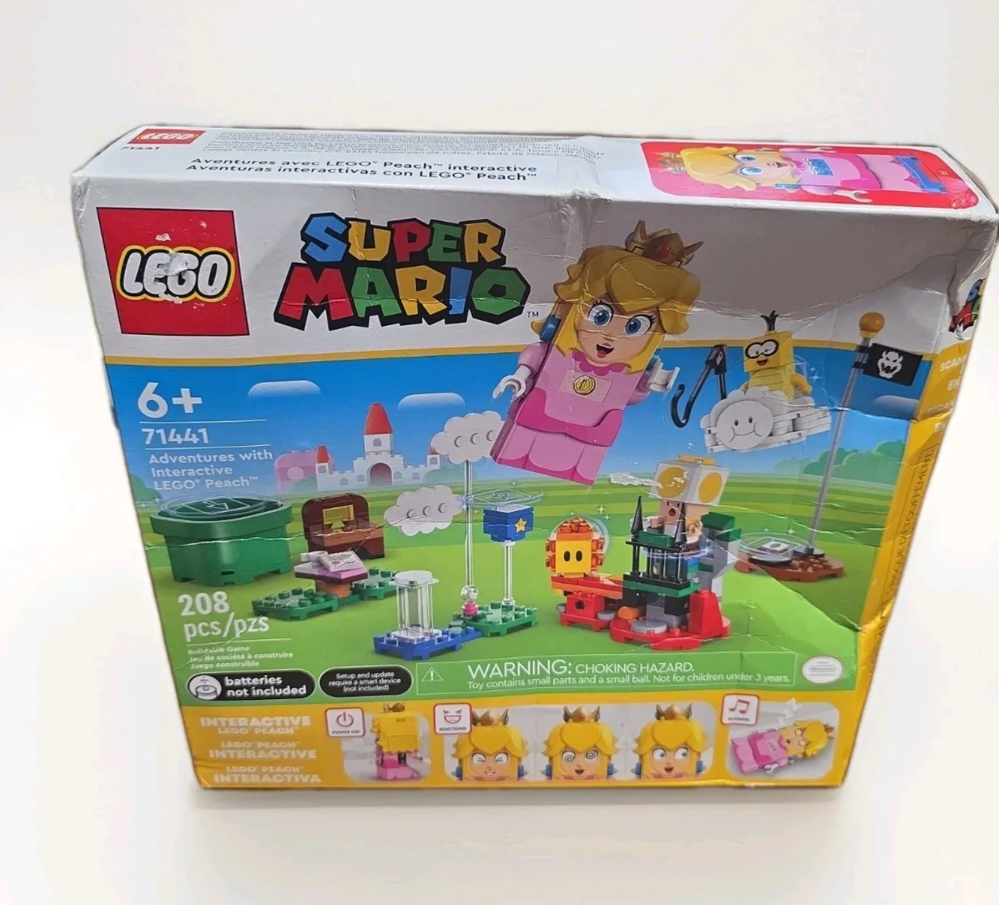 LEGO Super Mario: Adventures with Interactive Lego Peach (71441) Crushed Box